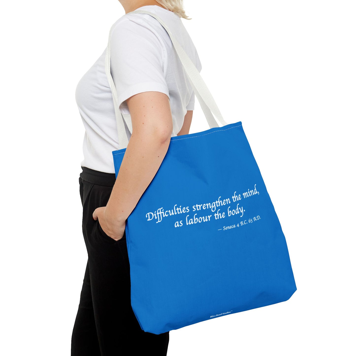 Strength Through Challenges Tote Bag - Carry Wisdom - Embrace Strength! Available in 3 sizes.