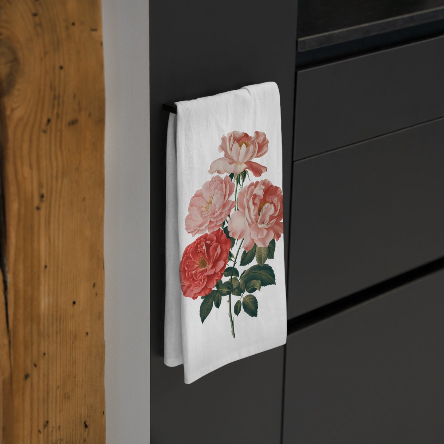 June Birth Month Flower - Daisies Tea Towel - 100% Cotton - 28" x 28" - Bring June’s Timeless Roses to Your Kitchen! From our Blooming Celebration Birth Flower Collection.