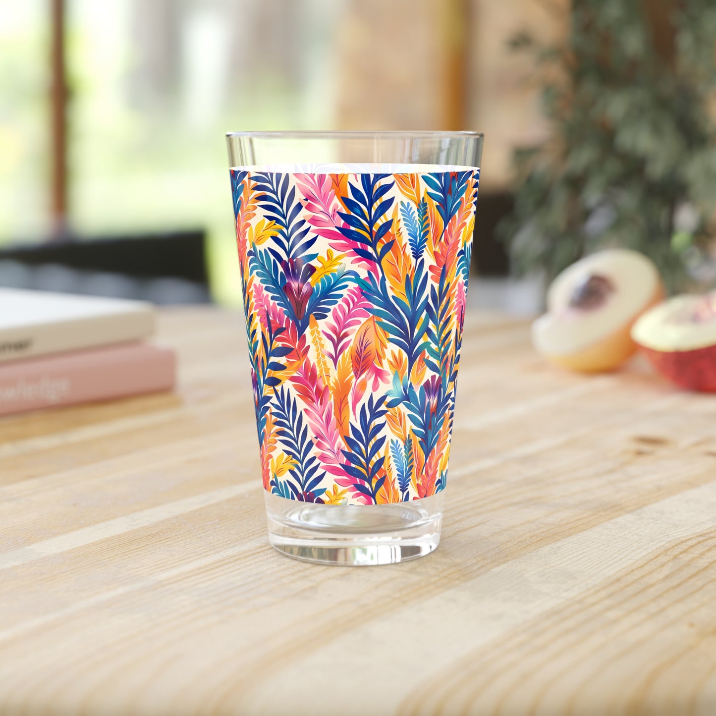 Fern-Tastic Whimsy Pint Glass - 16 oz - Sip in Style with a Splash of Whimsical Ferns!