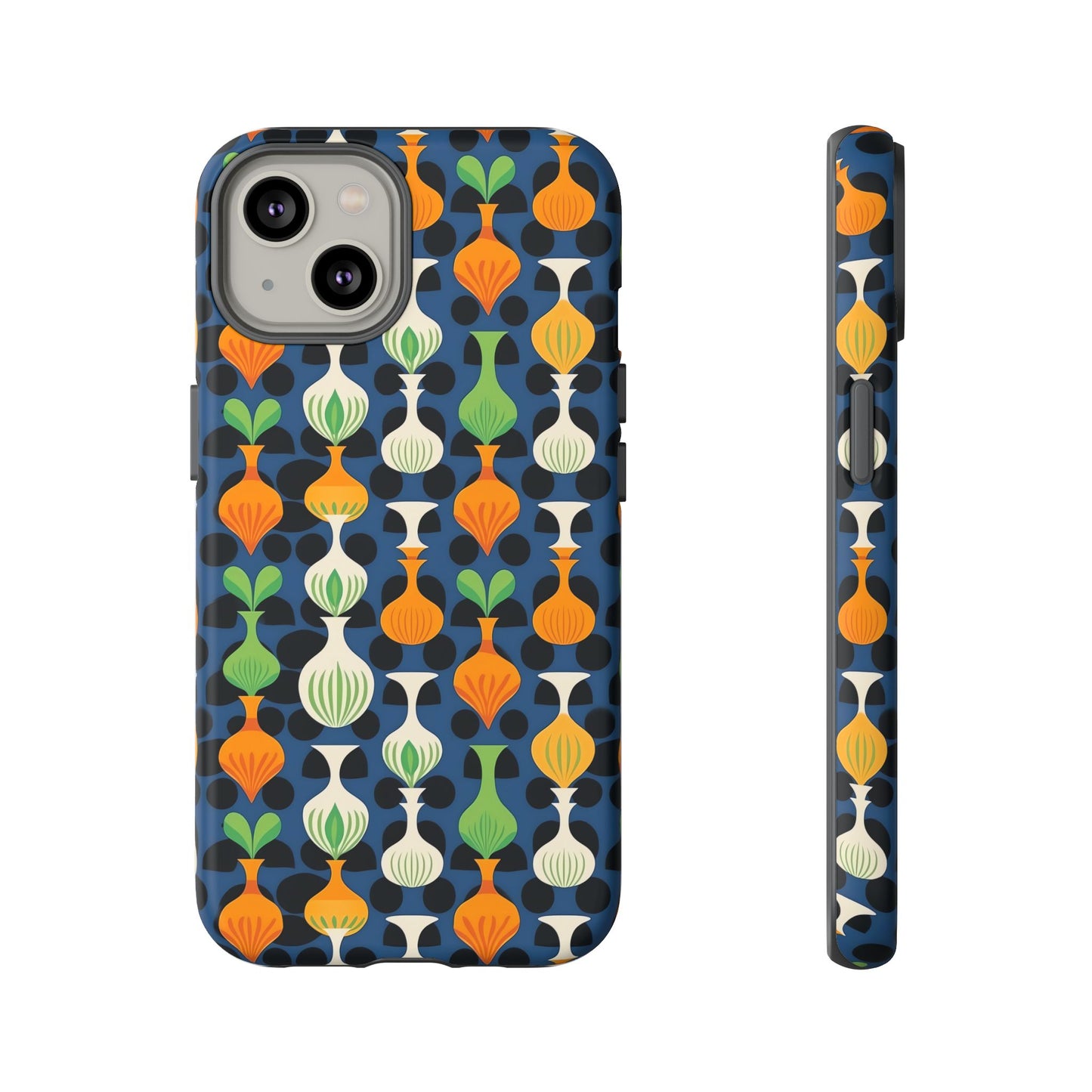Mod Floating Vases Tough Phone Case for Apple iPhone, Samsung Galaxy, and Google Pixel.