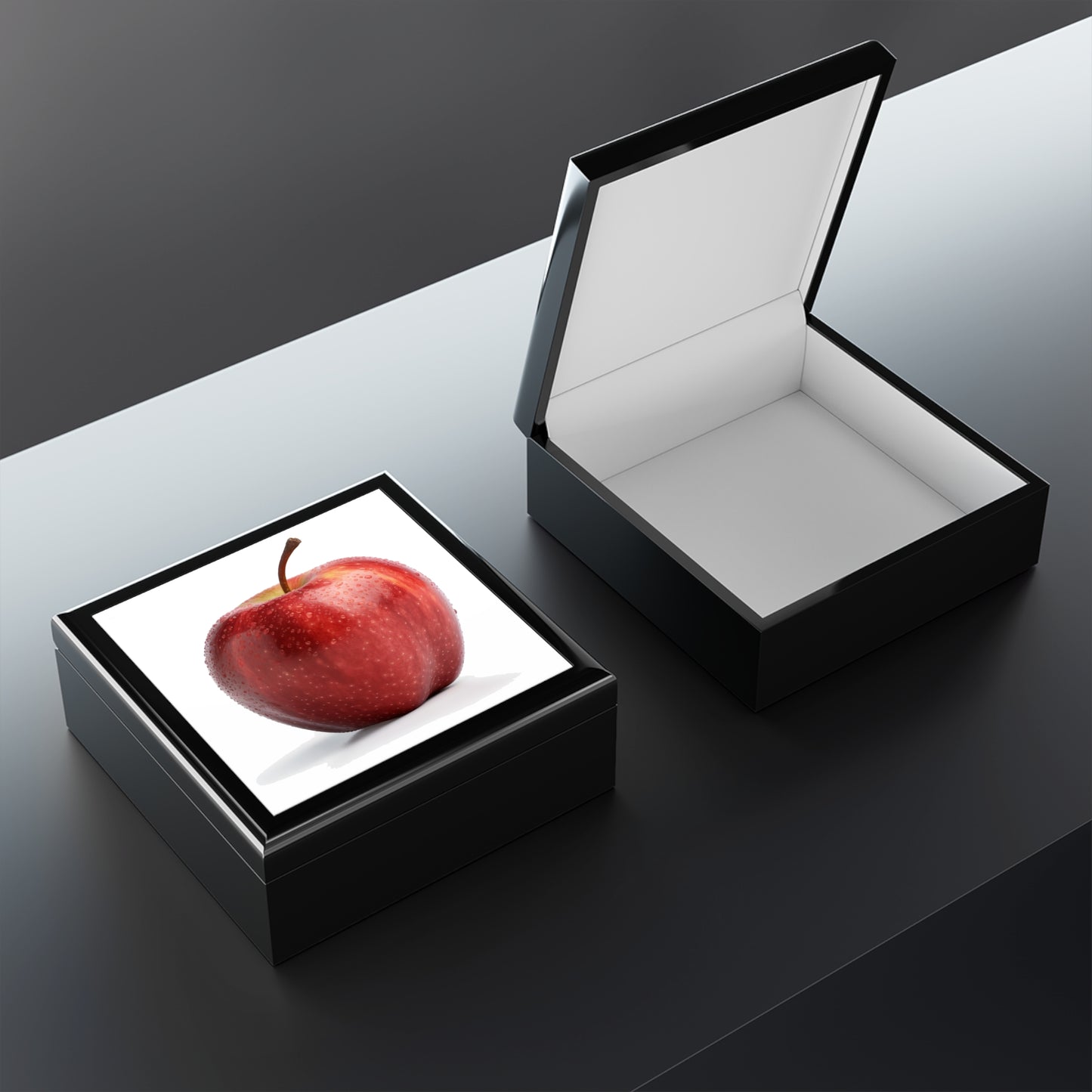 An Apple a Day ... Jewelry Box - Protect Your Mementos and Trinkets with a Gorgeous Apple! Perfect Gift for Teacher!