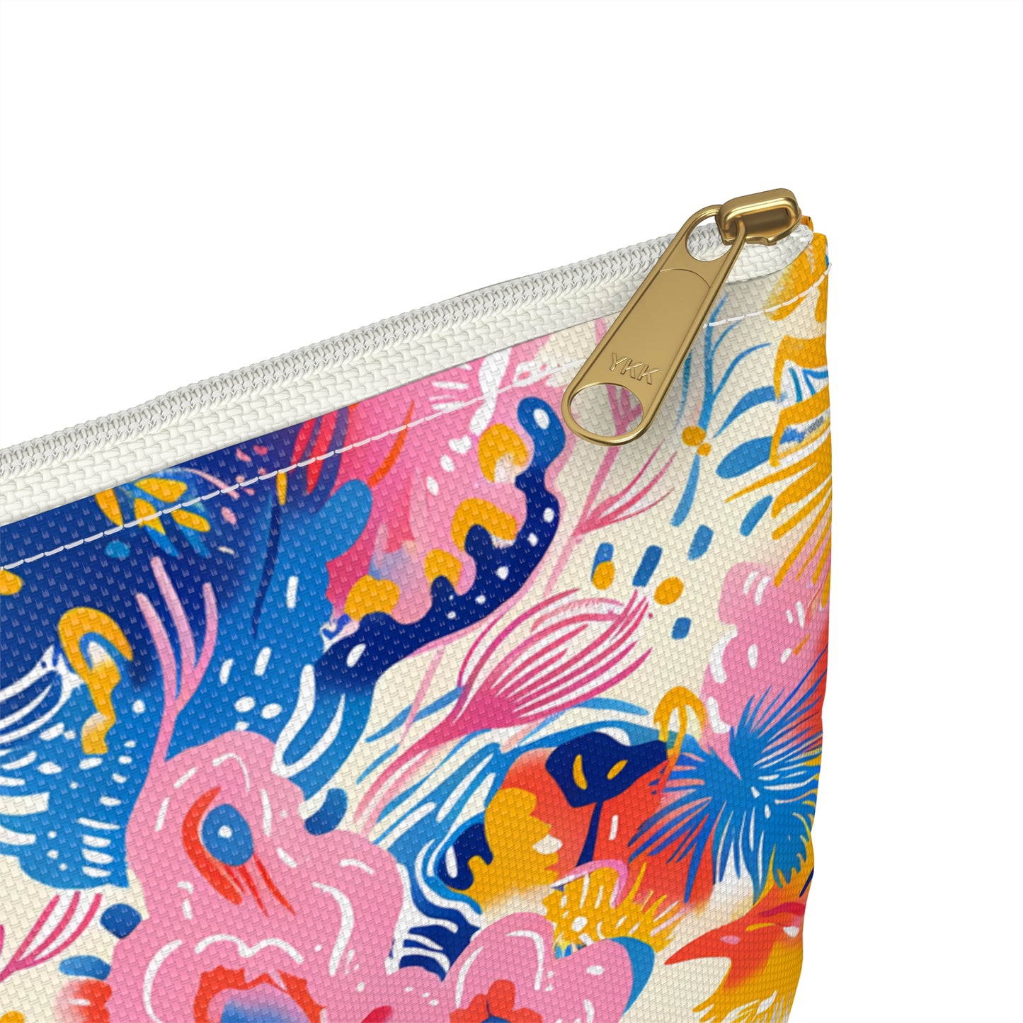 Splatter Blossom Accessory Pouch - Make a Bold, Artistic Statement on the Go! Available in 2 sizes.