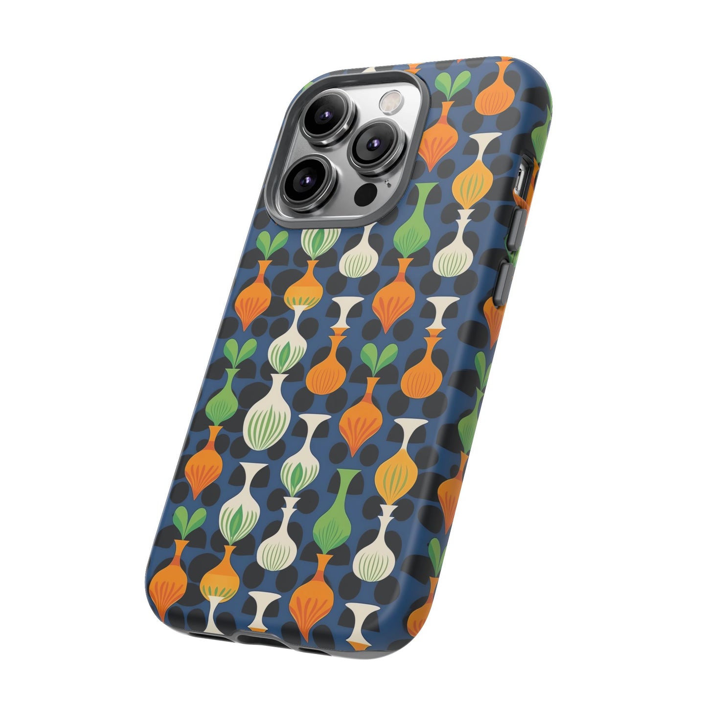 Mod Floating Vases Tough Phone Case for Apple iPhone, Samsung Galaxy, and Google Pixel.