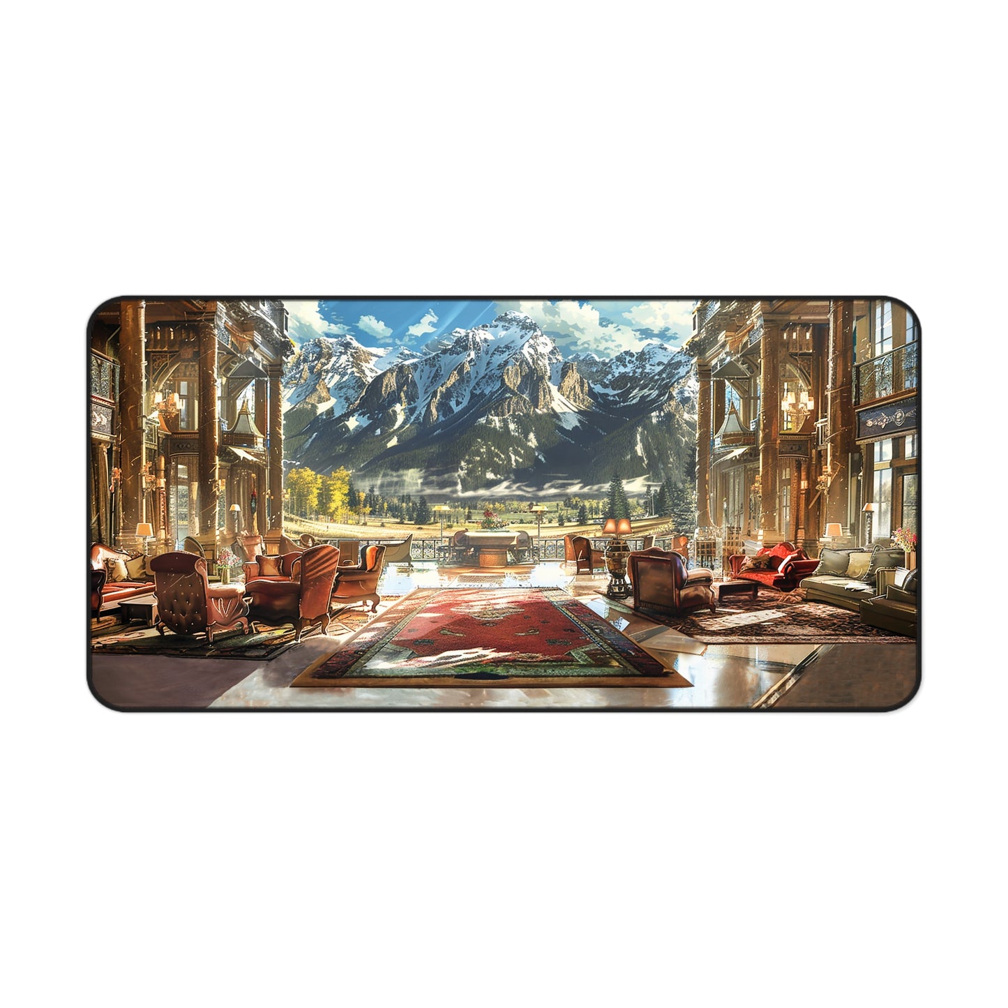 Rocky Mountain Retreat Desk Mat (Desk Pad) - Experience the Luxury of the Rockies at Your Desk! Available in 3 sizes.