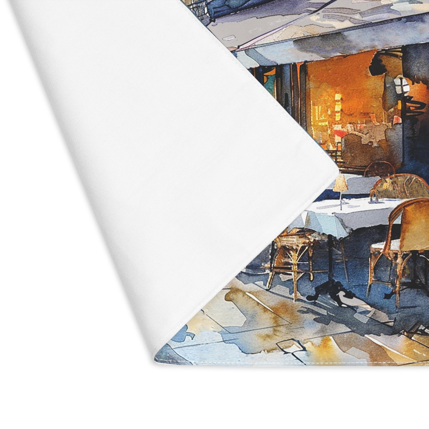 Parisian Bistro Bliss Placemat - Dine in the Heart of Paris – Right at Your Table! - Cotton Twill - 18" x 14"