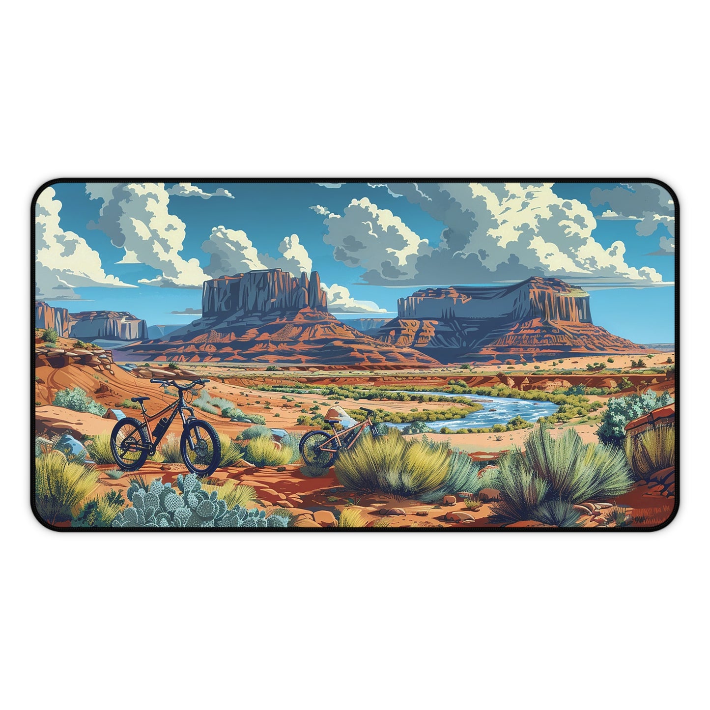 Desert Trails Desk Mat (Desk Pad) - Explore Your Workspace with our Desert Trails Mat! Available in 3 sizes.