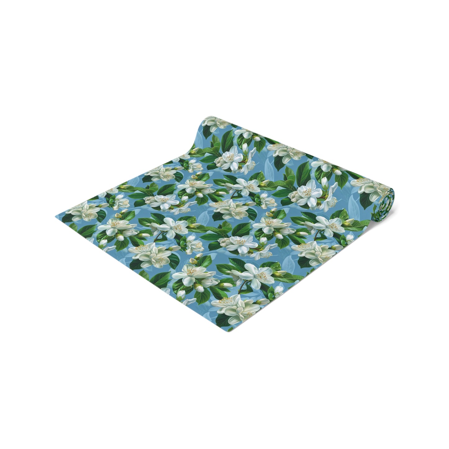 Jasmine Whisper Table Runner - Set Your Table in Tranquil Elegance! Available in 2 sizes.