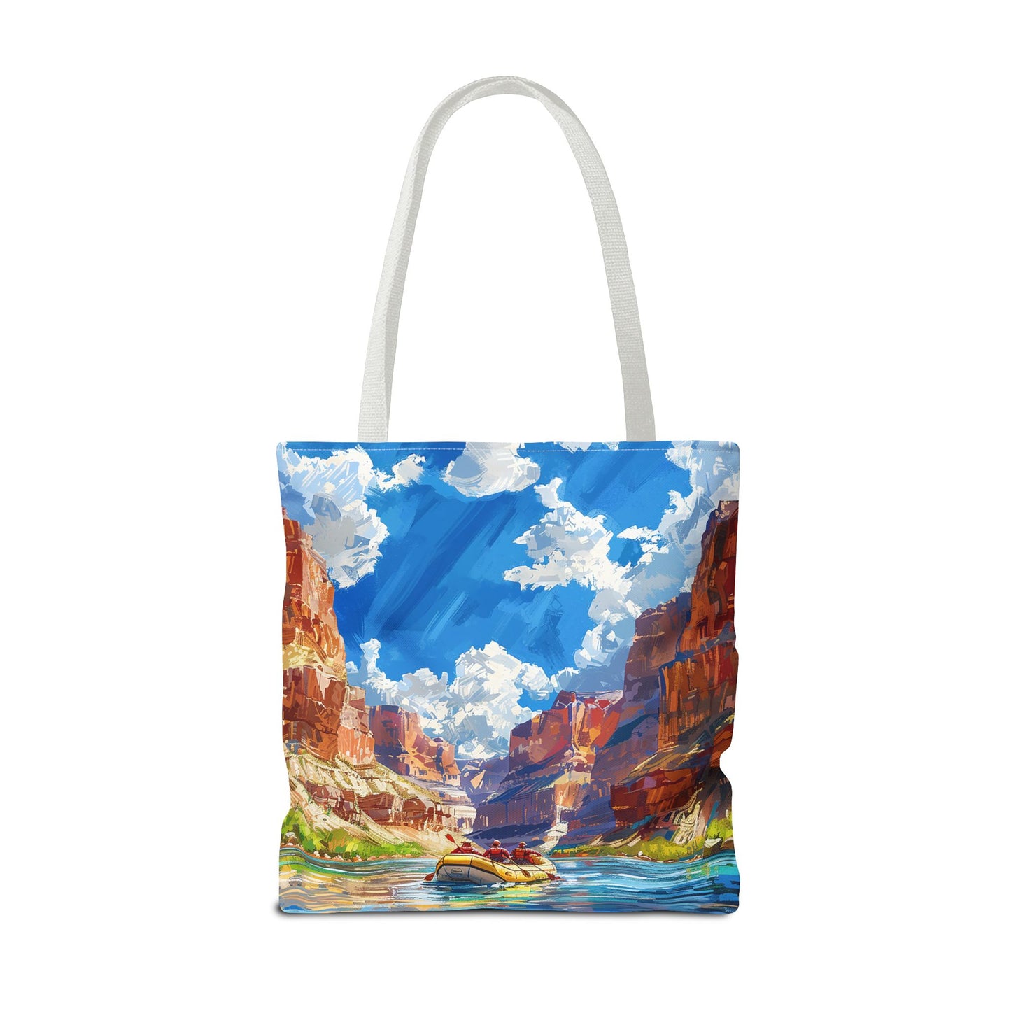 Colorado River Rafting Tote Bag - Ride the Rapids Through the Grand Canyon - Carry the Adventure! Available in 3 sizes.