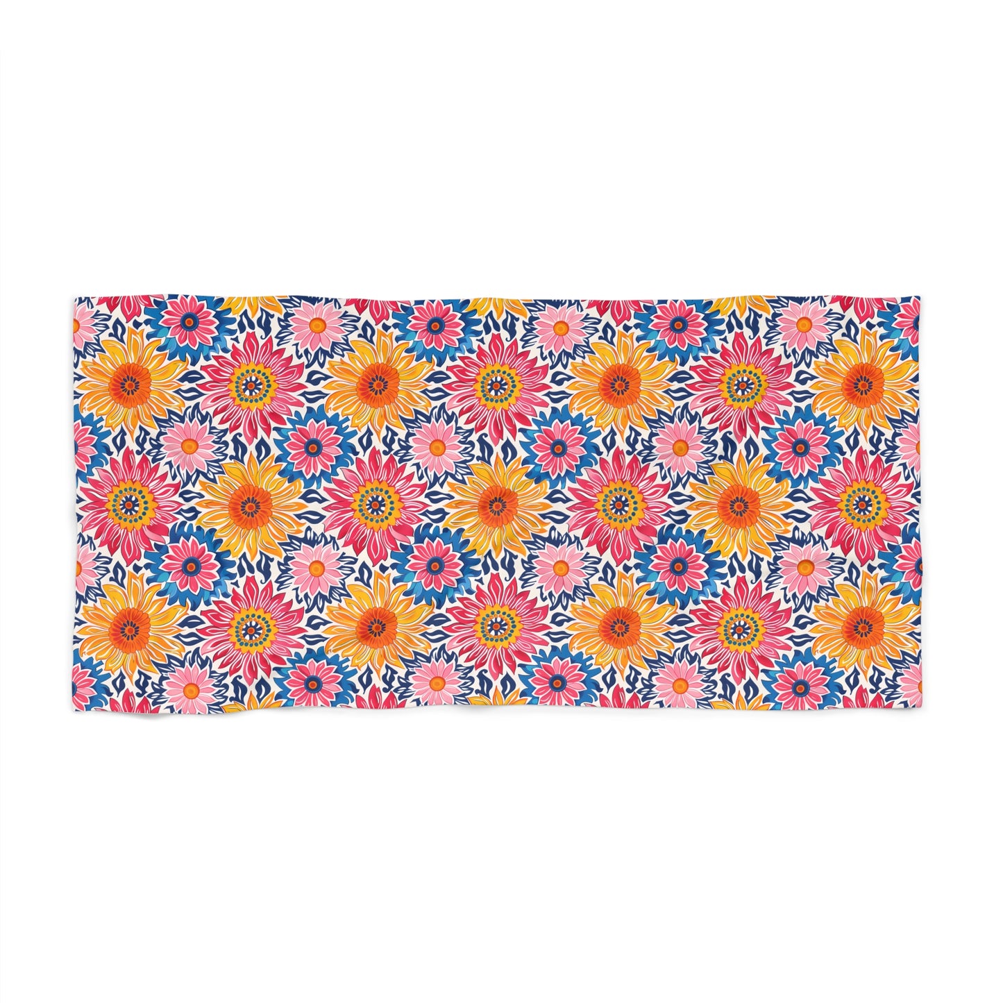 Sunsplash Petals Luxurious Beach Towel - Bloom with Joy with Sunsplash Petals! Available in 2 sizes.