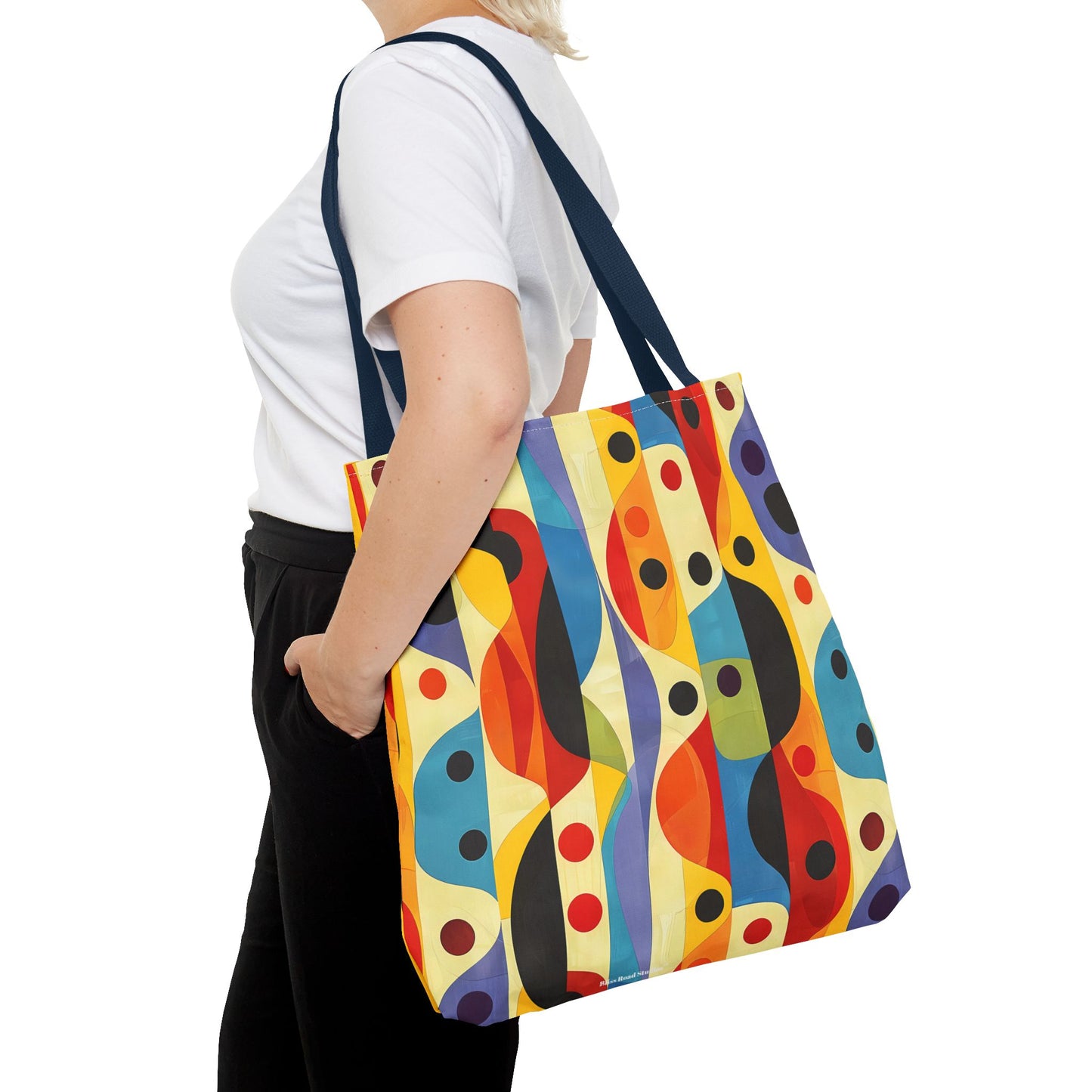 Linear Color Mesa Tote Bag - Travel Boldly, Express Vibrantly! Available in 3 sizes.
