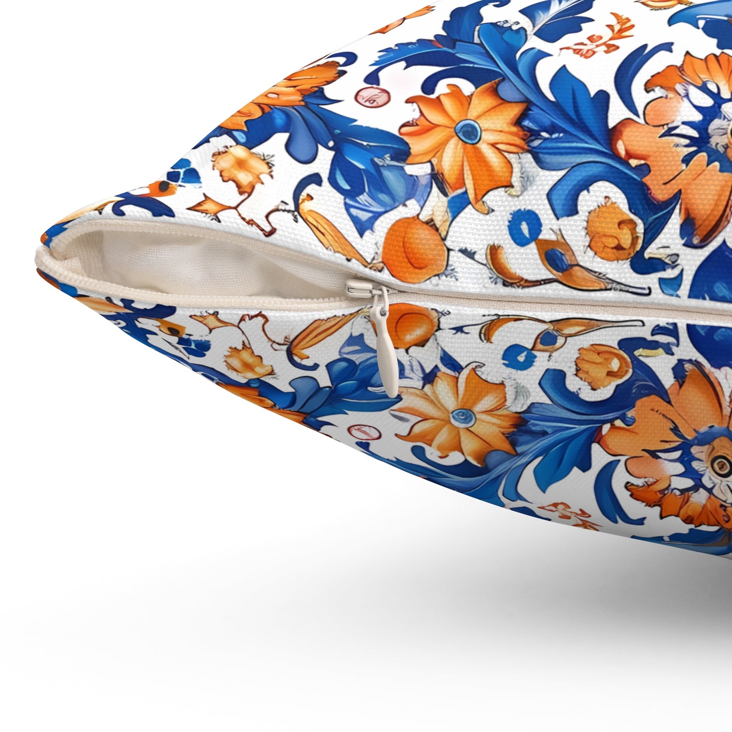 Sierra Blossom Square Throw Pillow - Spun Polyester - Double-Sided Print - Concealed Zipper - Available in 4 sizes.