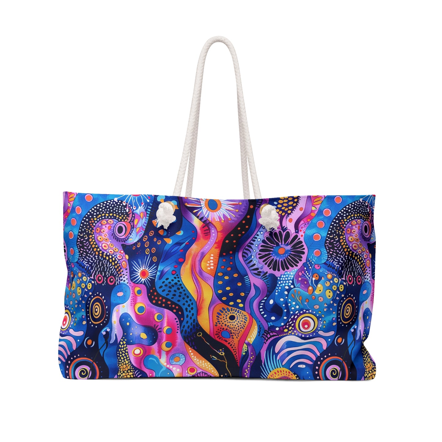 Purple Craziness Weekender Bag - Travel in Style - Embrace Your Vibrant Side!