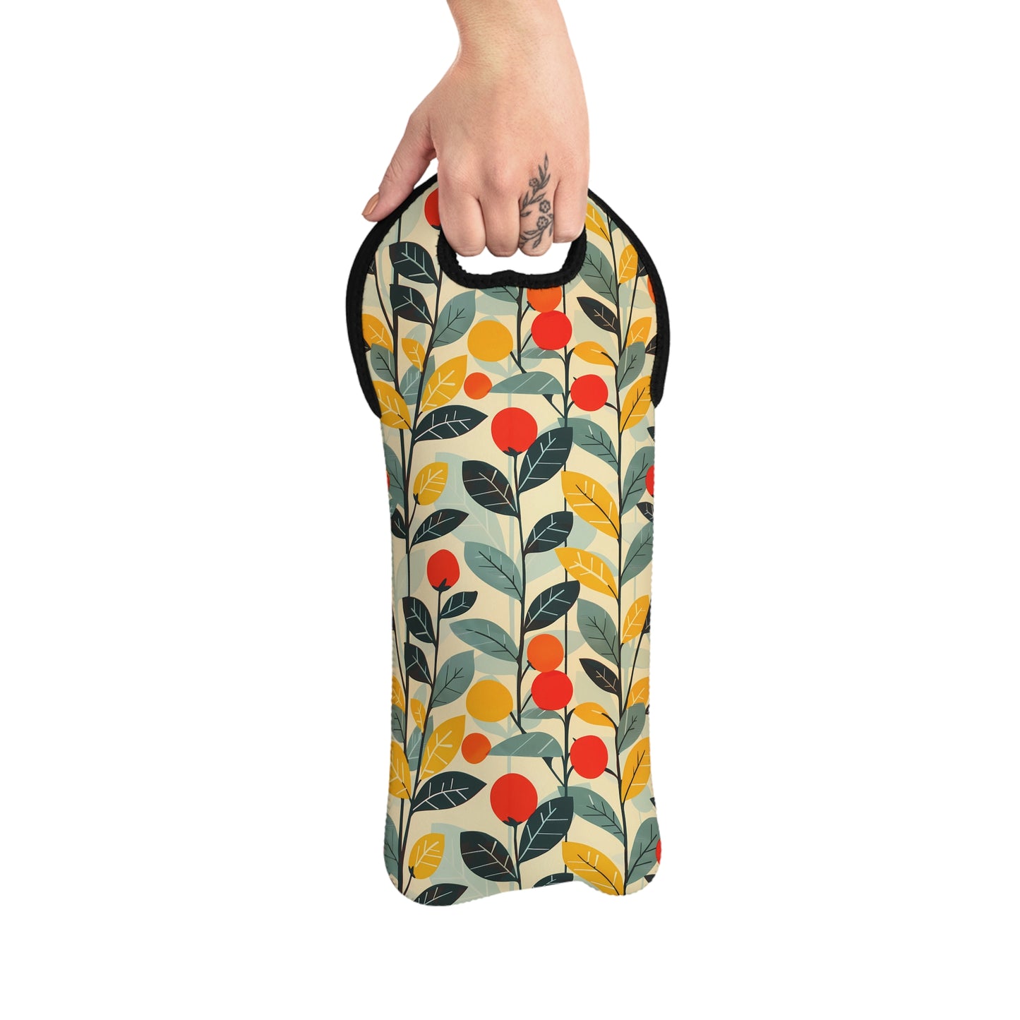 Midcentury Vines Tote Bag - 100% Neoprene - Elevate Your Style with a Retro Vintage Twist!