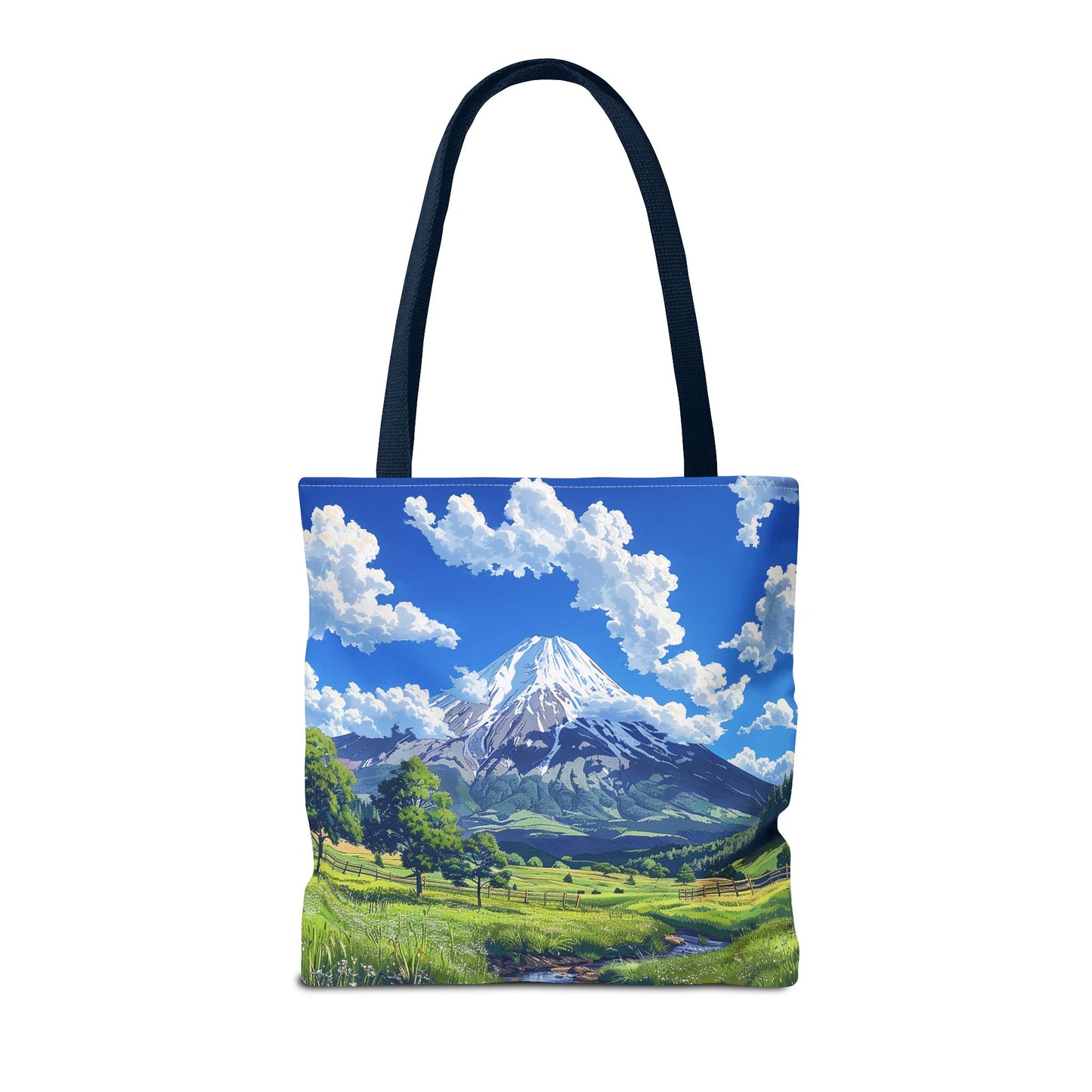 Mount Fuji Serenity Tote Bag - Carry the Tranquil Beauty of Japan's Iconic Peak! Available in 3 sizes.