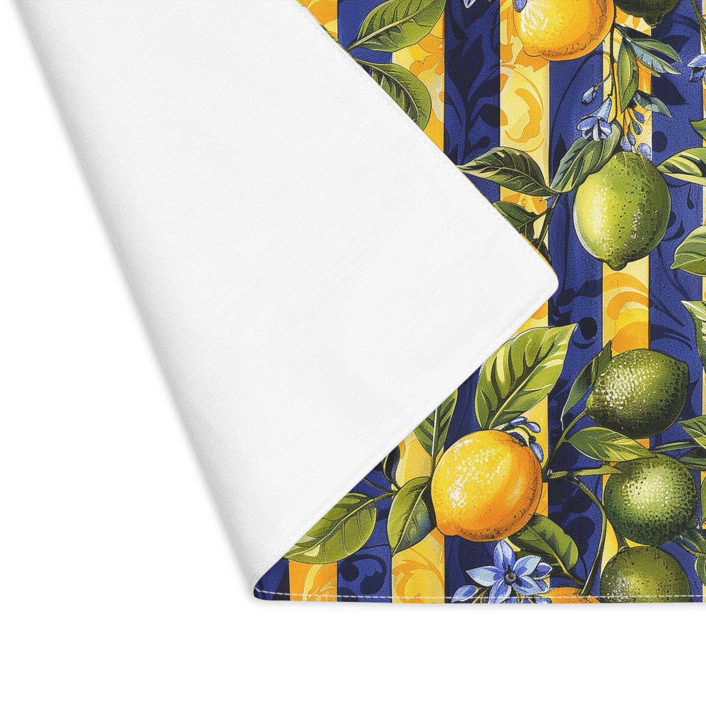 Sunlit Citrus Escape Placemat - Brighten Your Table with a Splash of Citrus Charm! Cotton Twill - 18" x 14"