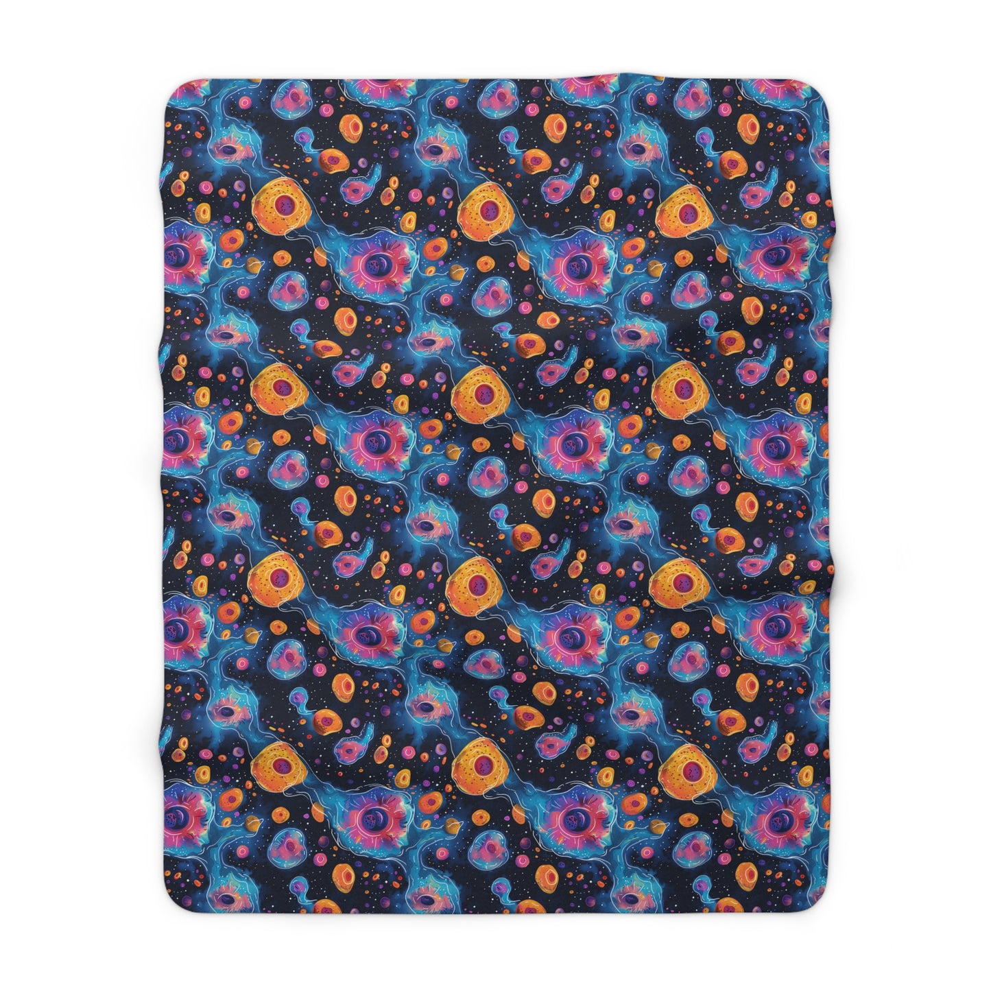 Birth of Celestial Life Sherpa Fleece Blanket - Look into the Origins of the Universe from Your Couch! Available in 2 sizes.