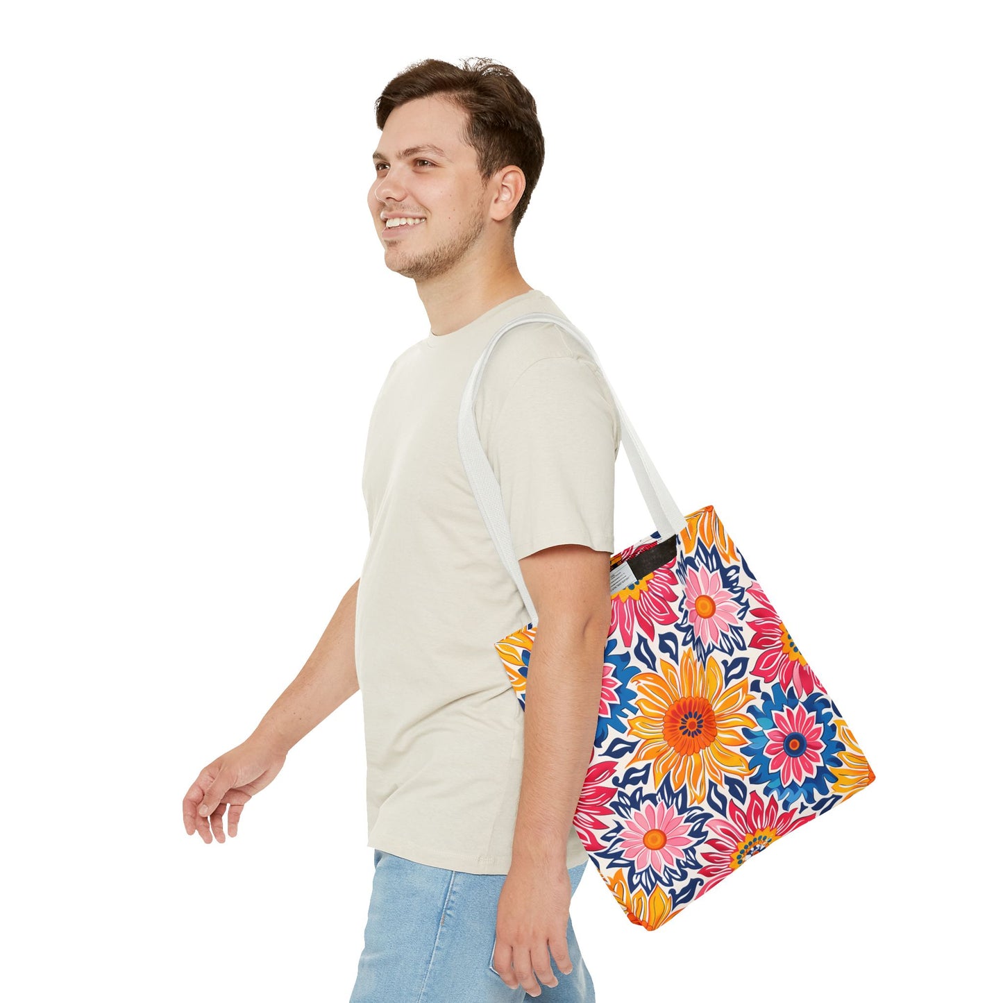 Sunsplash Petals Tote Bag - Radiate Sunshine and Style Wherever You Go! Available in 3 sizes.