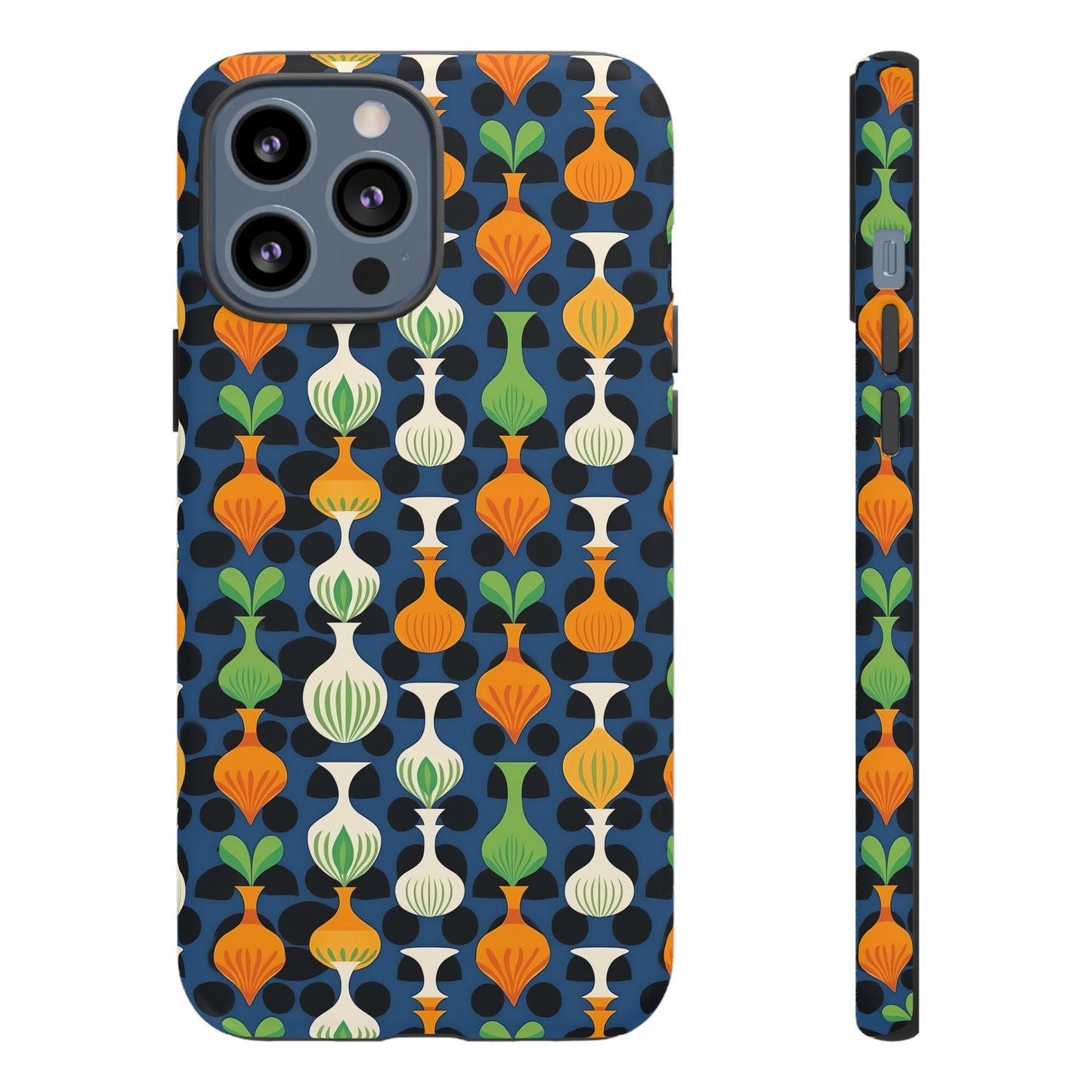 Mod Floating Vases Tough Phone Case for Apple iPhone, Samsung Galaxy, and Google Pixel.
