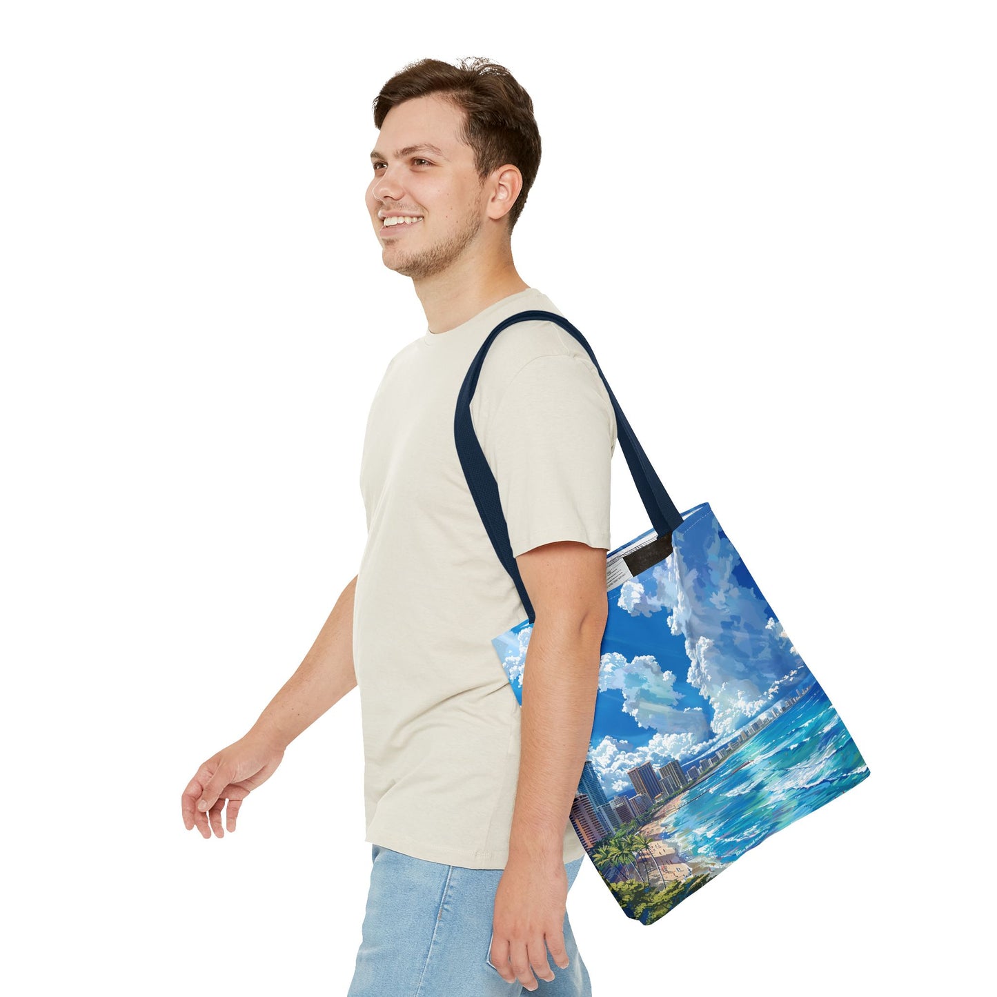 Waikiki Beach Tote Bag - Carry a Slice of Hawaiian Paradise Wherever You Go! Available in 3 sizes.