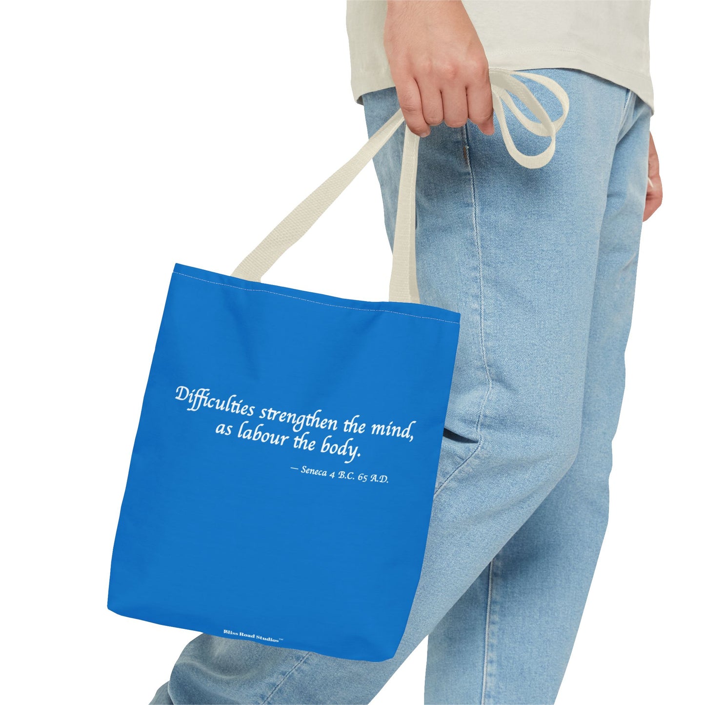Strength Through Challenges Tote Bag - Carry Wisdom - Embrace Strength! Available in 3 sizes.