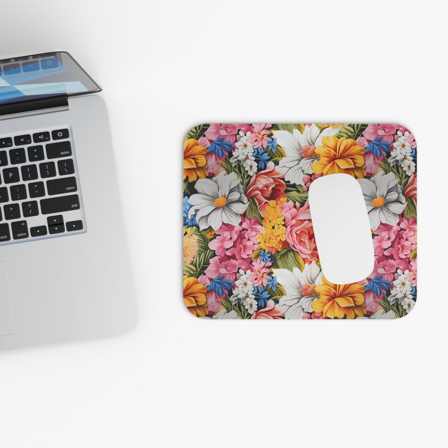 Chic Floral Mouse Pad - Vintage Floral Pastel Elegance Meets Modern Functionality!