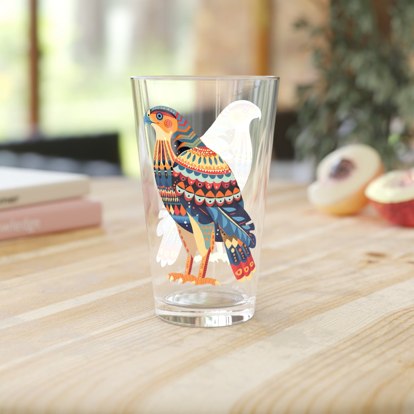 Autumn Eagle Majesty Pint Glass - 16 oz - Raise a Glass to Regal Beauty and Wild Spirits! From our Spirit of the Wild Collection.