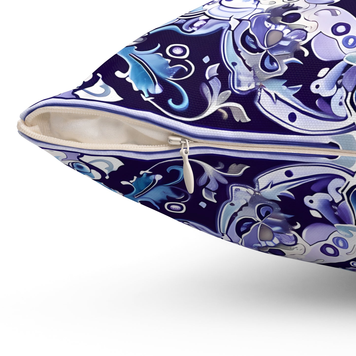 Midnight Mosaic Square Throw Pillow - Spun Polyester - Double-Sided Print - Concealed Zipper - Available in 4 sizes.