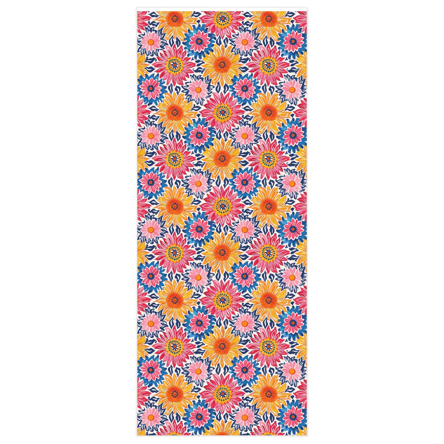 Sunsplash Petals Wrapping Paper - Wrap Your Gifts in the Radiance of Summer! Available in 2 sizes.