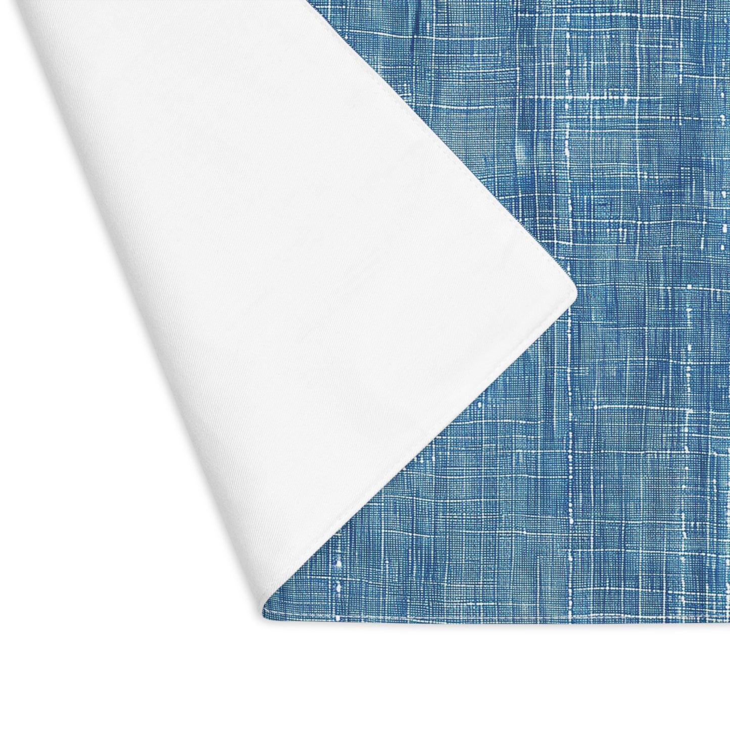 Blue Denim Placemat - Elevate Your Table Settings with Linen-Like Denim-Inspired Elegance! Cotton Twill - 18" x 14"