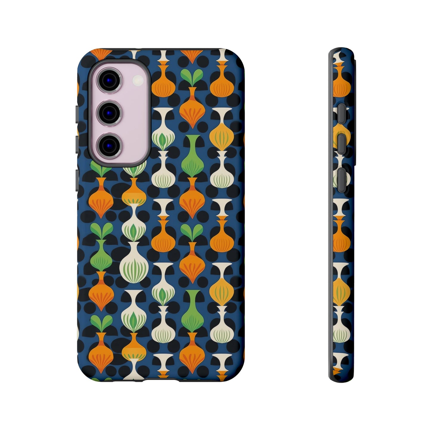 Mod Floating Vases Tough Phone Case for Apple iPhone, Samsung Galaxy, and Google Pixel.
