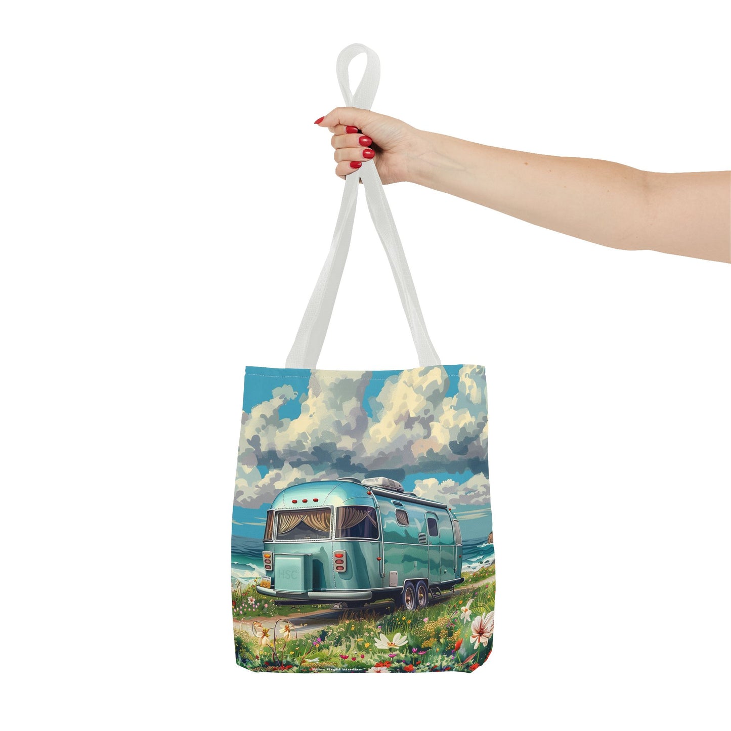 Retro Bliss Adventure Tote Bag - Adventure Awaits, Vintage Style! Available in 3 sizes.