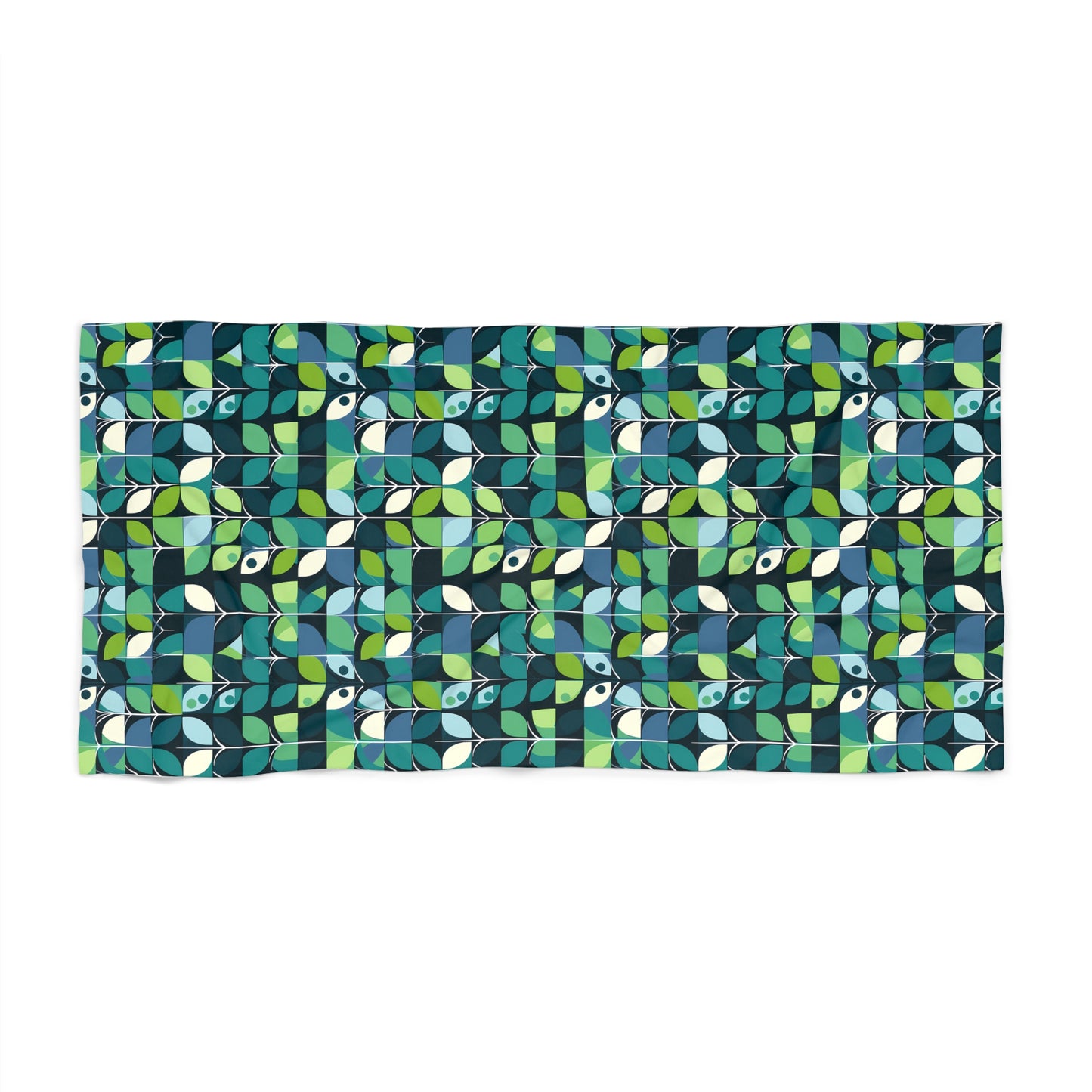 1960s Groovy Mod Luxurious Beach Towel - Where Mod Meets Comfort! Available in 2 sizes.