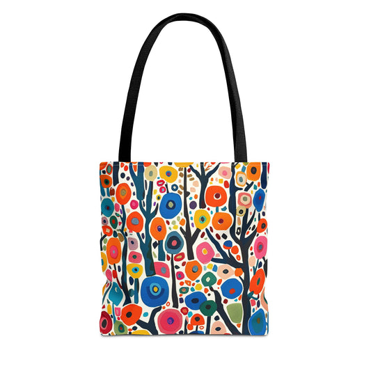 Poppy Forest Tote Bag - Step into a Colorful Wonderland! Available in 3 sizes.