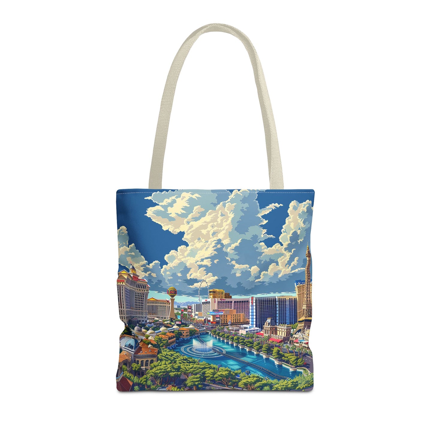 Viva Daytime Las Vegas Tote Bag - Bring the Vegas Vibe to Wherever You Roam! Available in 3 sizes.