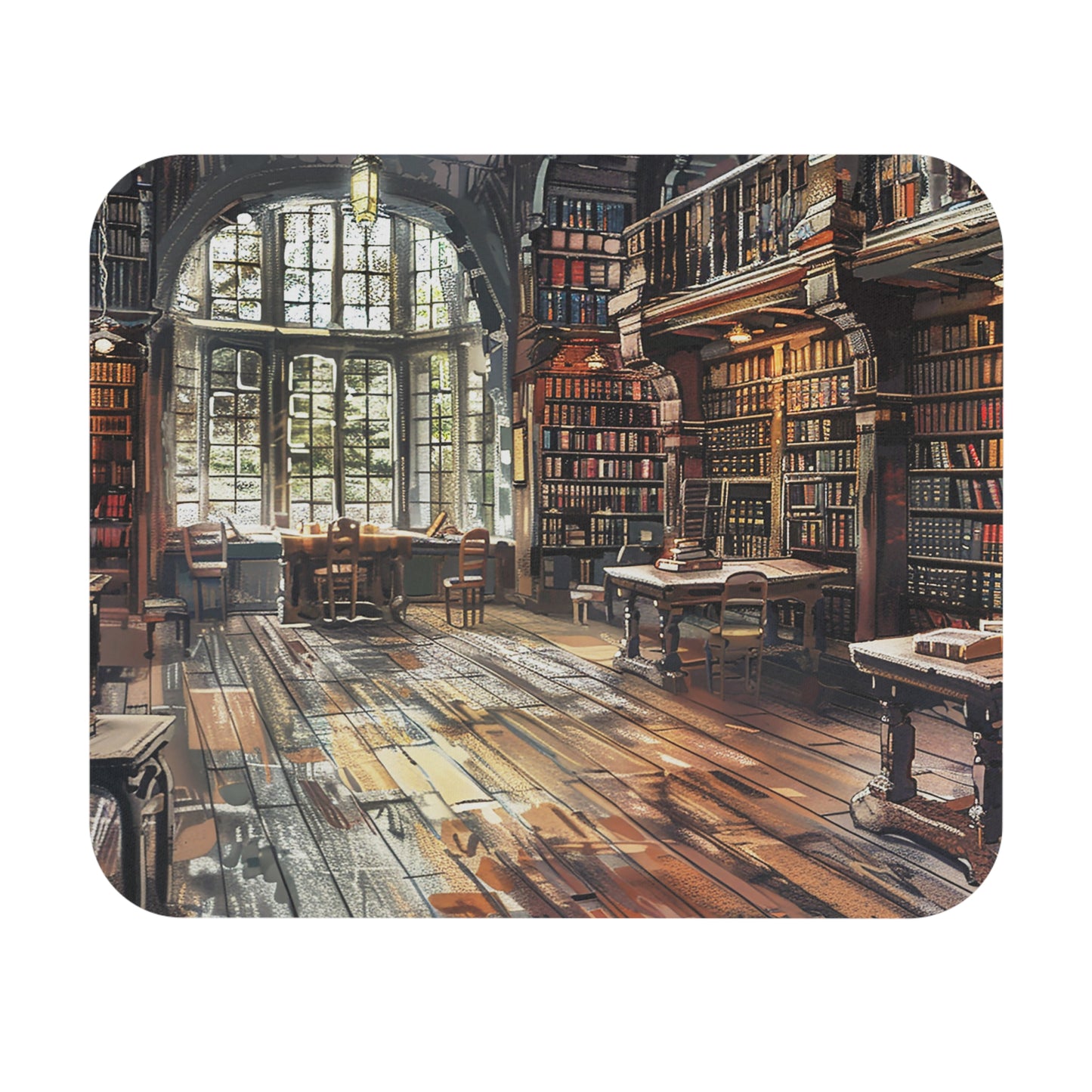 Library Memories Mouse Pad - Immerse Yourself in the Magic of Libraries. (Shhhh!!!!)