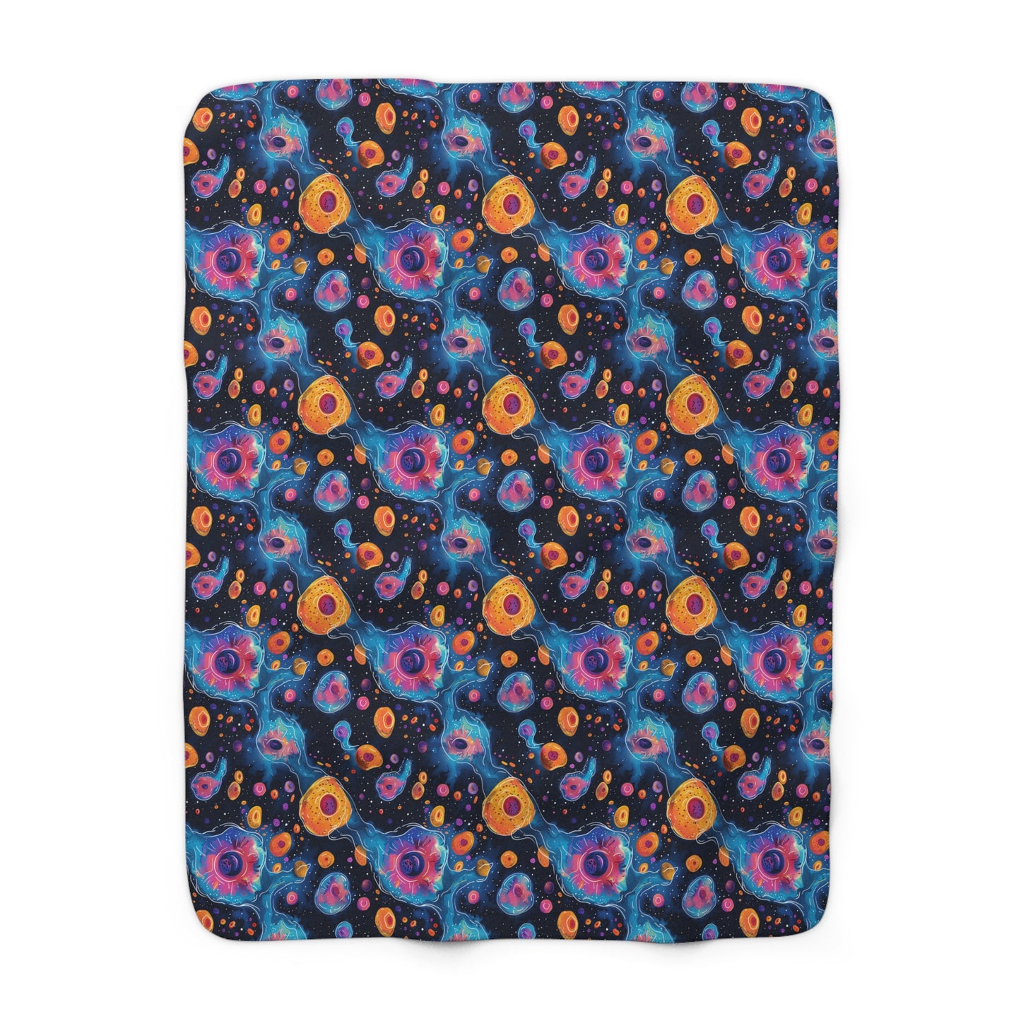 Birth of Celestial Life Sherpa Fleece Blanket - Look into the Origins of the Universe from Your Couch! Available in 2 sizes.