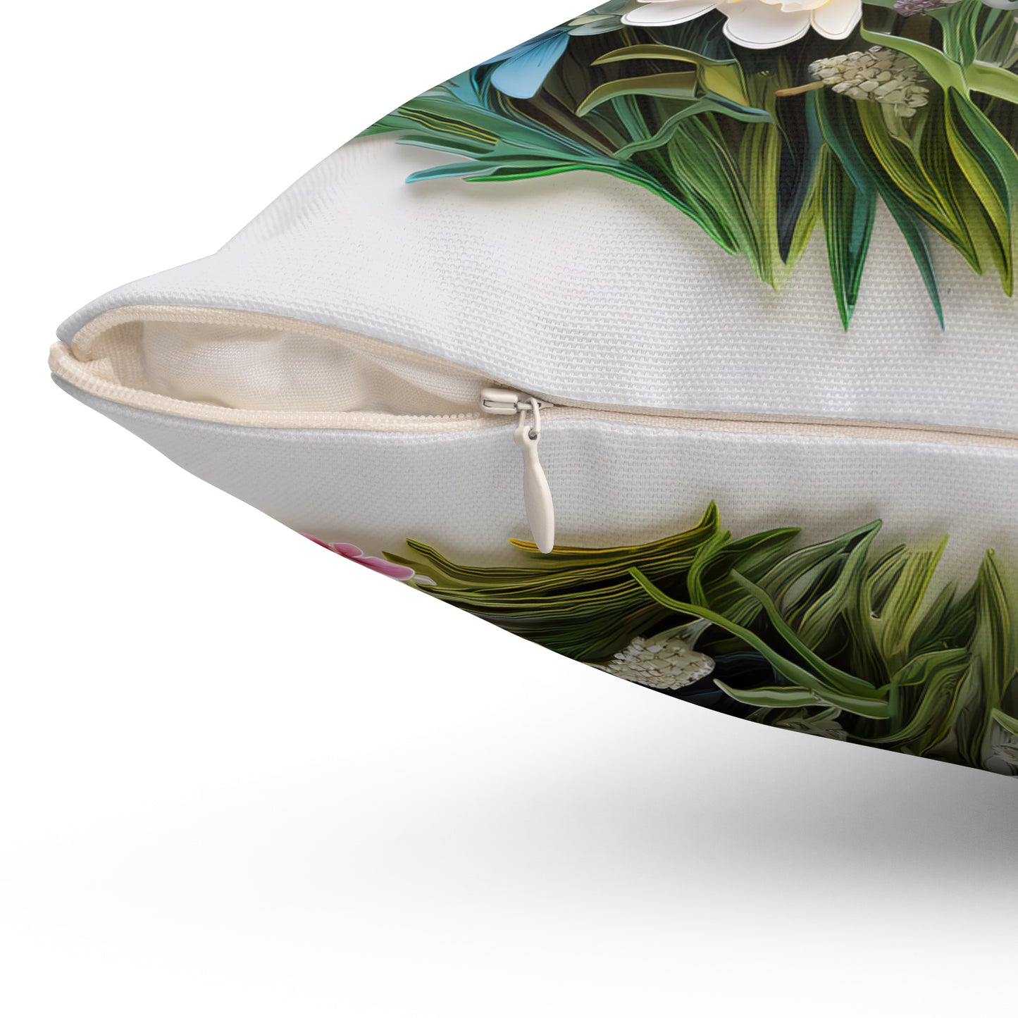Serene Sunlit Meadow Square Throw Pillow - Spun Polyester - Double Sided Print - Concealed Zipper - Available in 4 sizes.