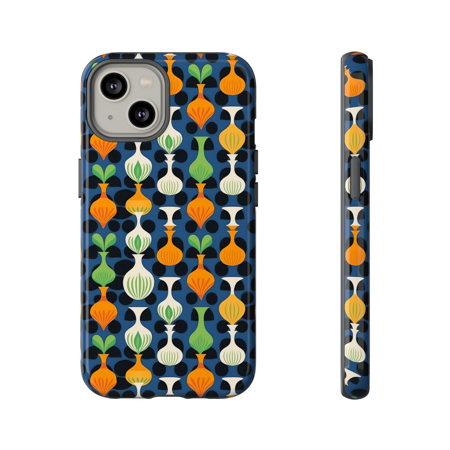 Mod Floating Vases Tough Phone Case for Apple iPhone, Samsung Galaxy, and Google Pixel.