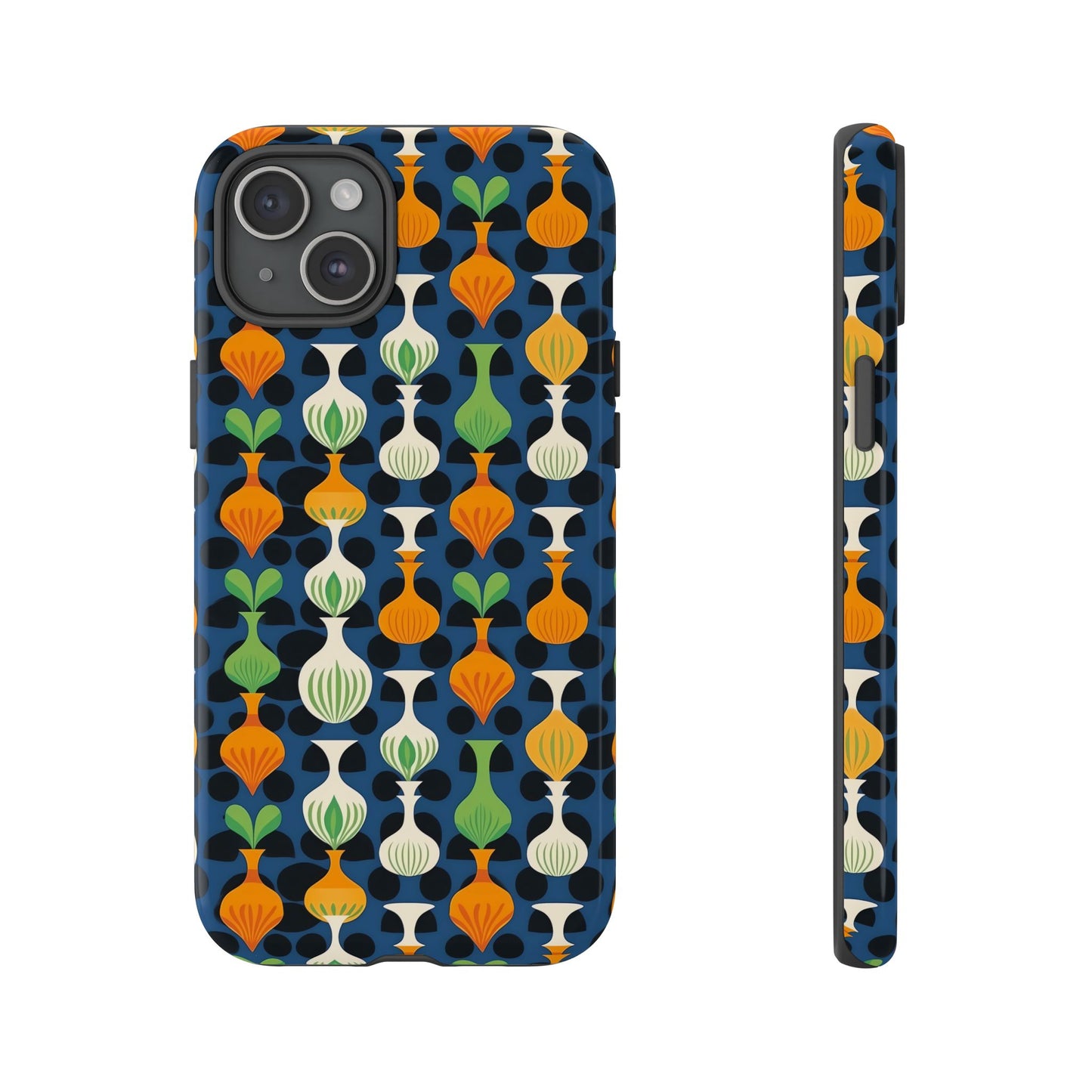 Mod Floating Vases Tough Phone Case for Apple iPhone, Samsung Galaxy, and Google Pixel.