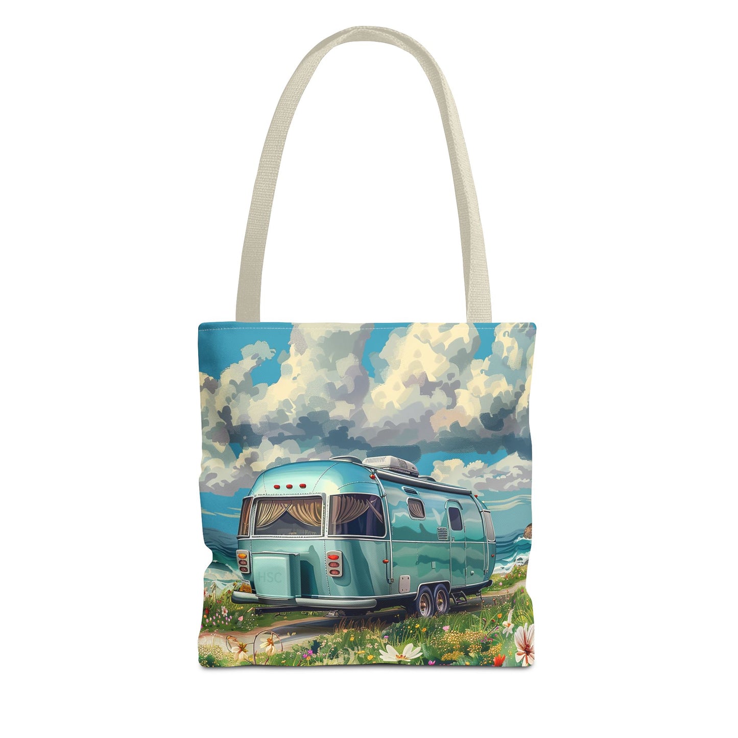 Retro Bliss Adventure Tote Bag - Adventure Awaits, Vintage Style! Available in 3 sizes.