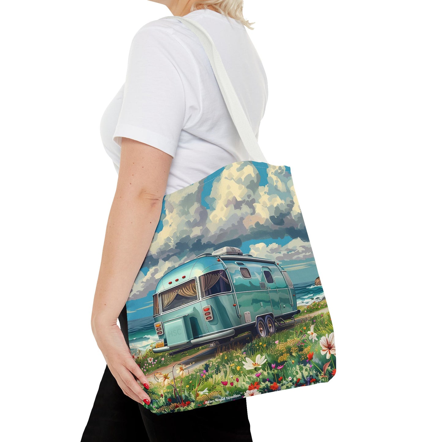 Retro Bliss Adventure Tote Bag - Adventure Awaits, Vintage Style! Available in 3 sizes.