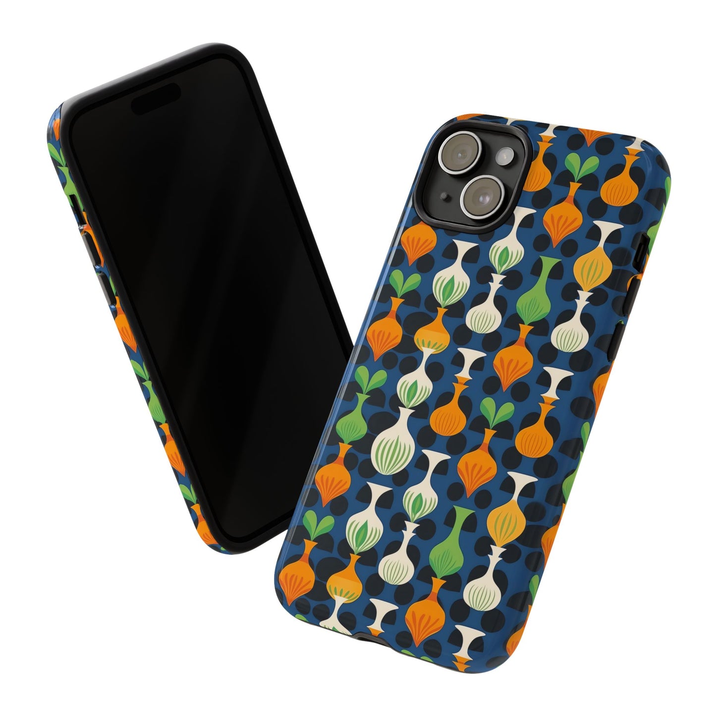 Mod Floating Vases Tough Phone Case for Apple iPhone, Samsung Galaxy, and Google Pixel.