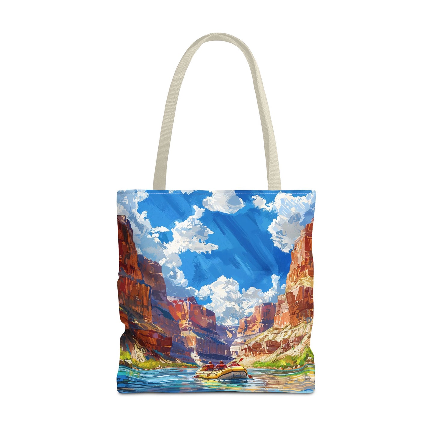 Colorado River Rafting Tote Bag - Ride the Rapids Through the Grand Canyon - Carry the Adventure! Available in 3 sizes.