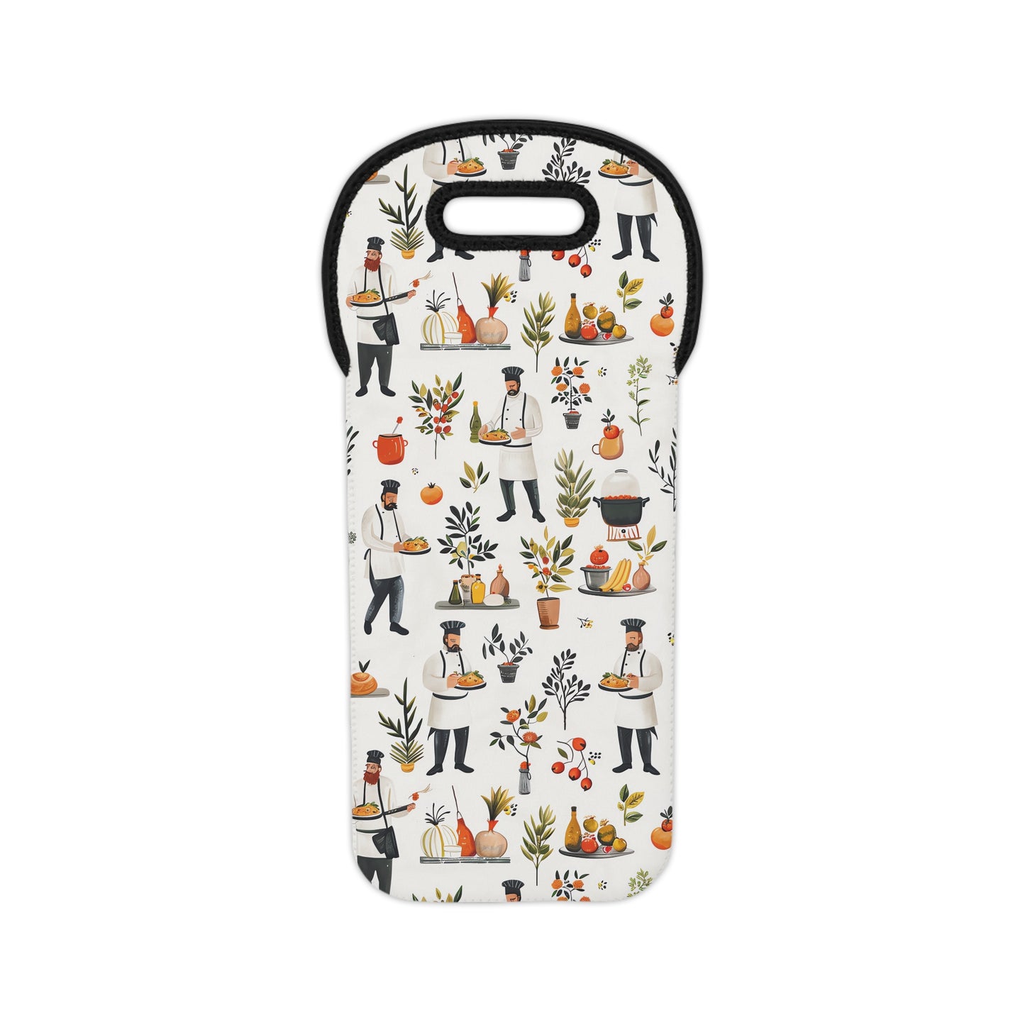 Chef's Choice Wine Tote Bag - 100% Neoprene - Carry the Joy of Cooking with Every Pour!