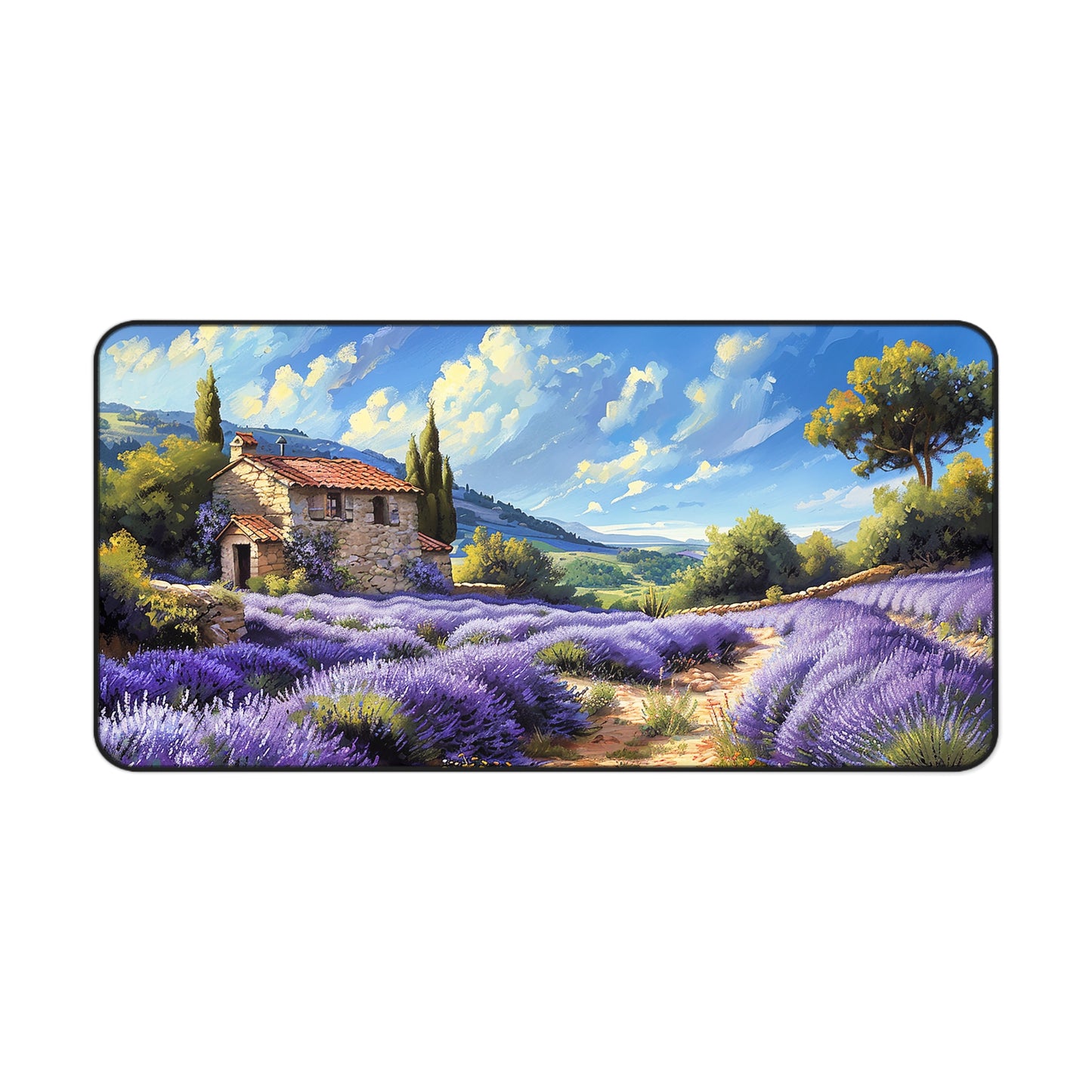 Tuscan Lavender Dreams Desk Mat (Desk Pad) - Capture the Essence of Provence - Available in 3 sizes.