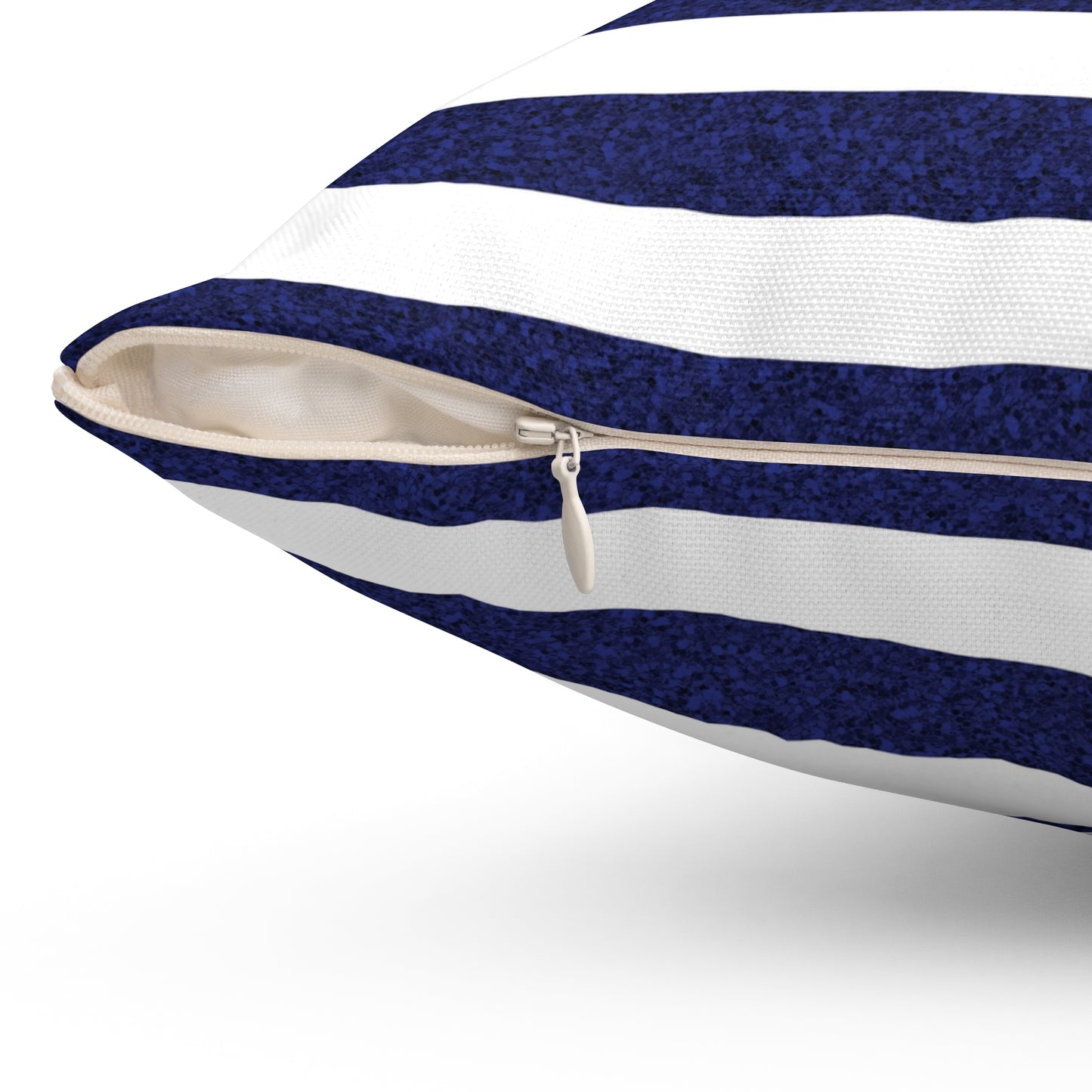 Classic Stripes Celebration Square Throw Pillow - Spun Polyester - Double-Sided Print - Concealed Zipper - Available in 4 sizes.