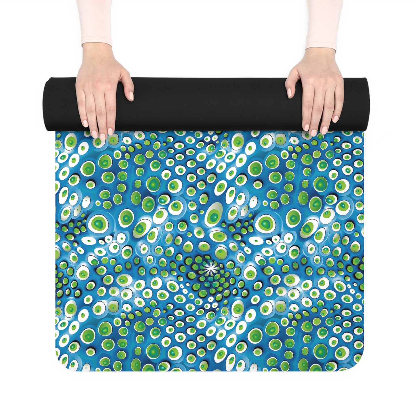 Embryonic Space Pods Rubber Yoga Mat - Unroll Serenity with Every Pose!
