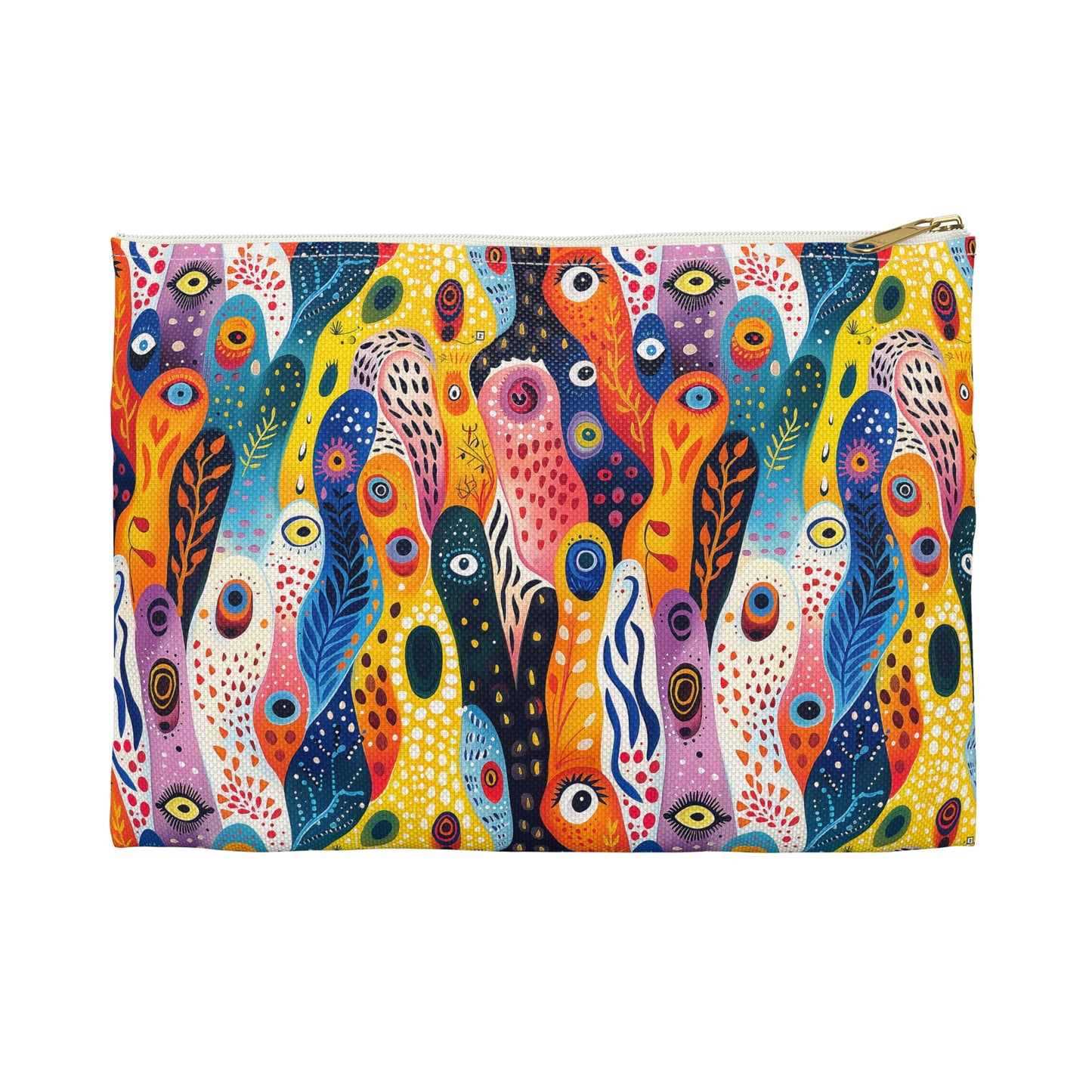 Whimsical Wavy Wonders Accessory Pouch - Let Your Style Take a Wavy Turn! Available in 2 sizes.