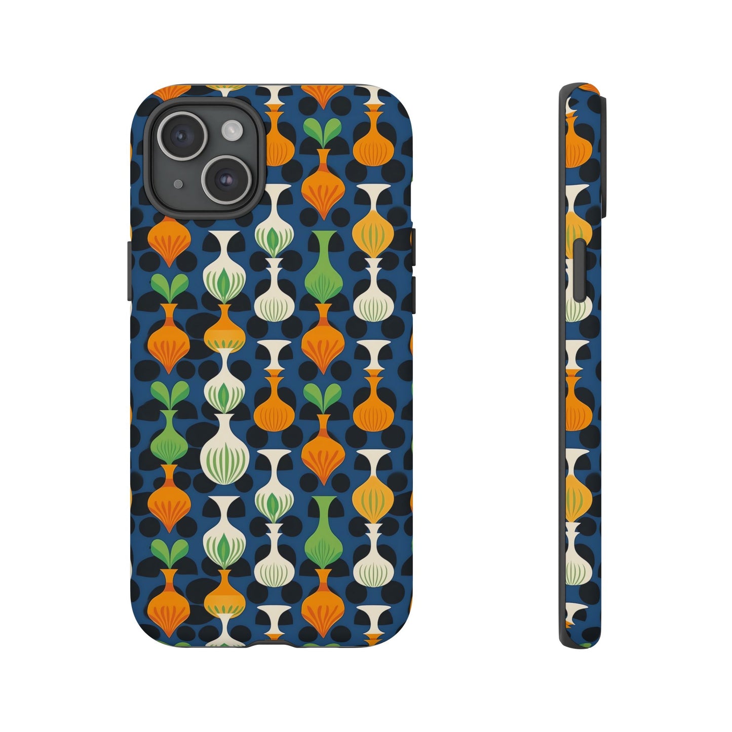 Mod Floating Vases Tough Phone Case for Apple iPhone, Samsung Galaxy, and Google Pixel.