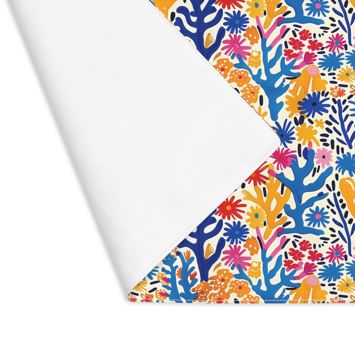 Coral Bloom Harmony Placemat - 18" x 14".